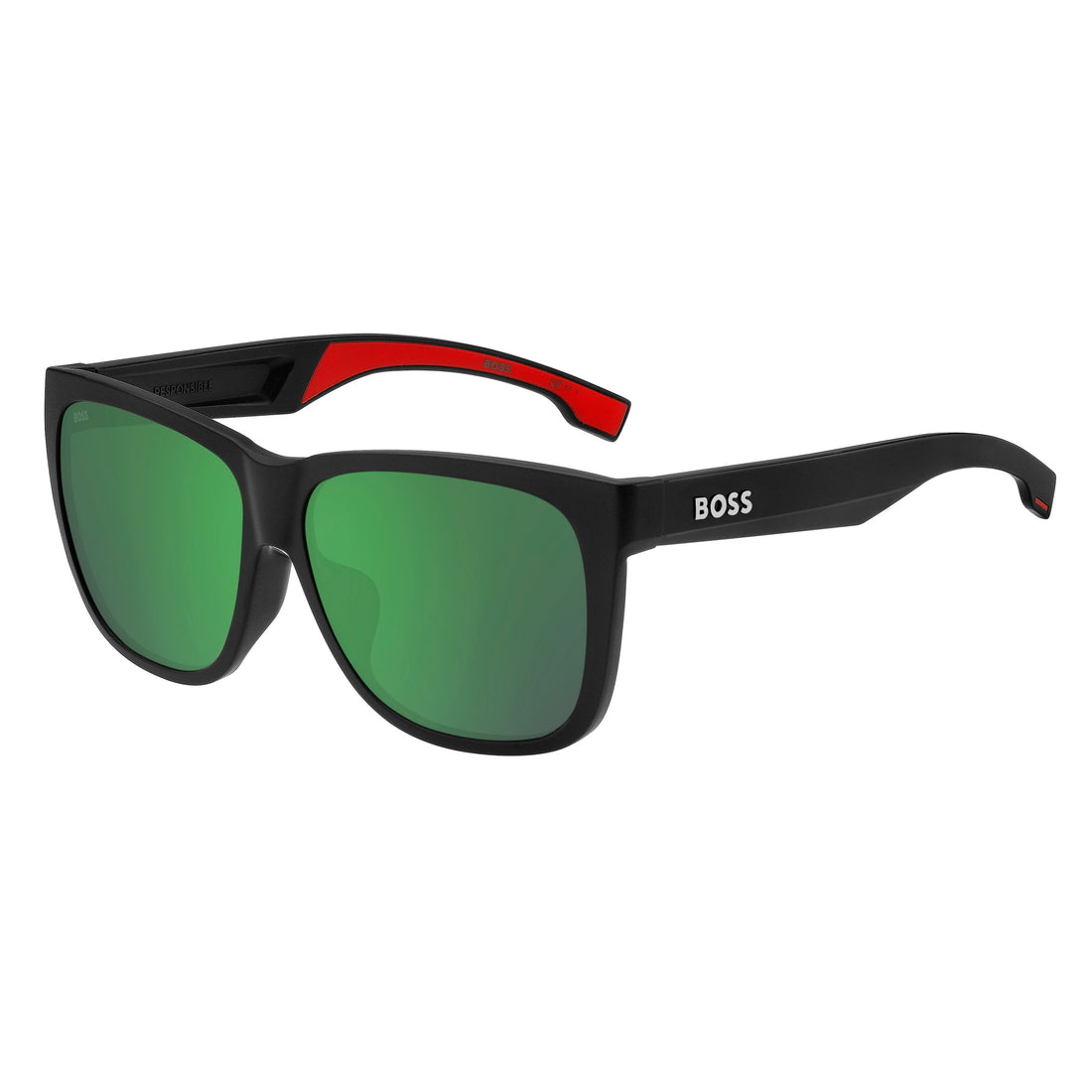 BOSS 1453/F/S MATTE BLACK RED