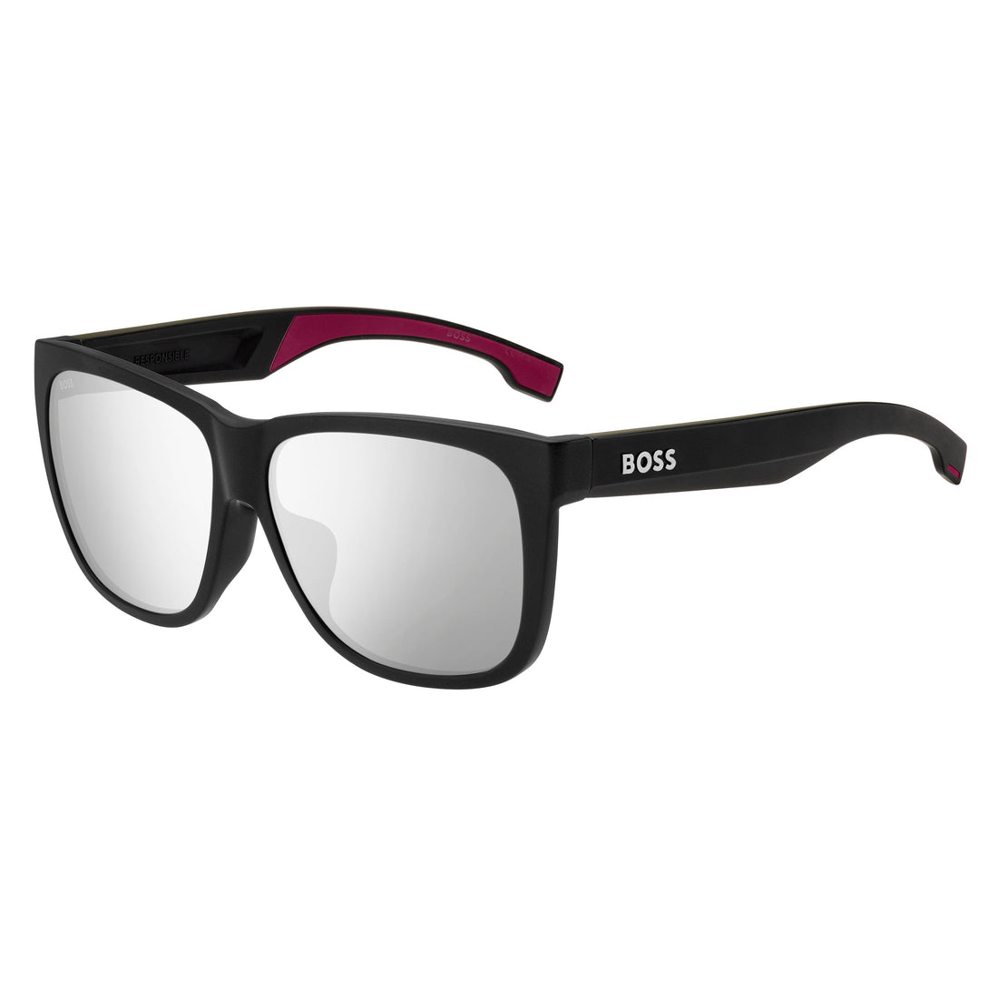 BOSS 1453/F/S MATTE BLACK BURGUNDY