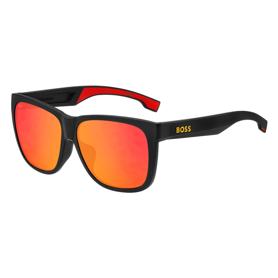 BOSS 1453/F/S MATTE BLACK YELLOW