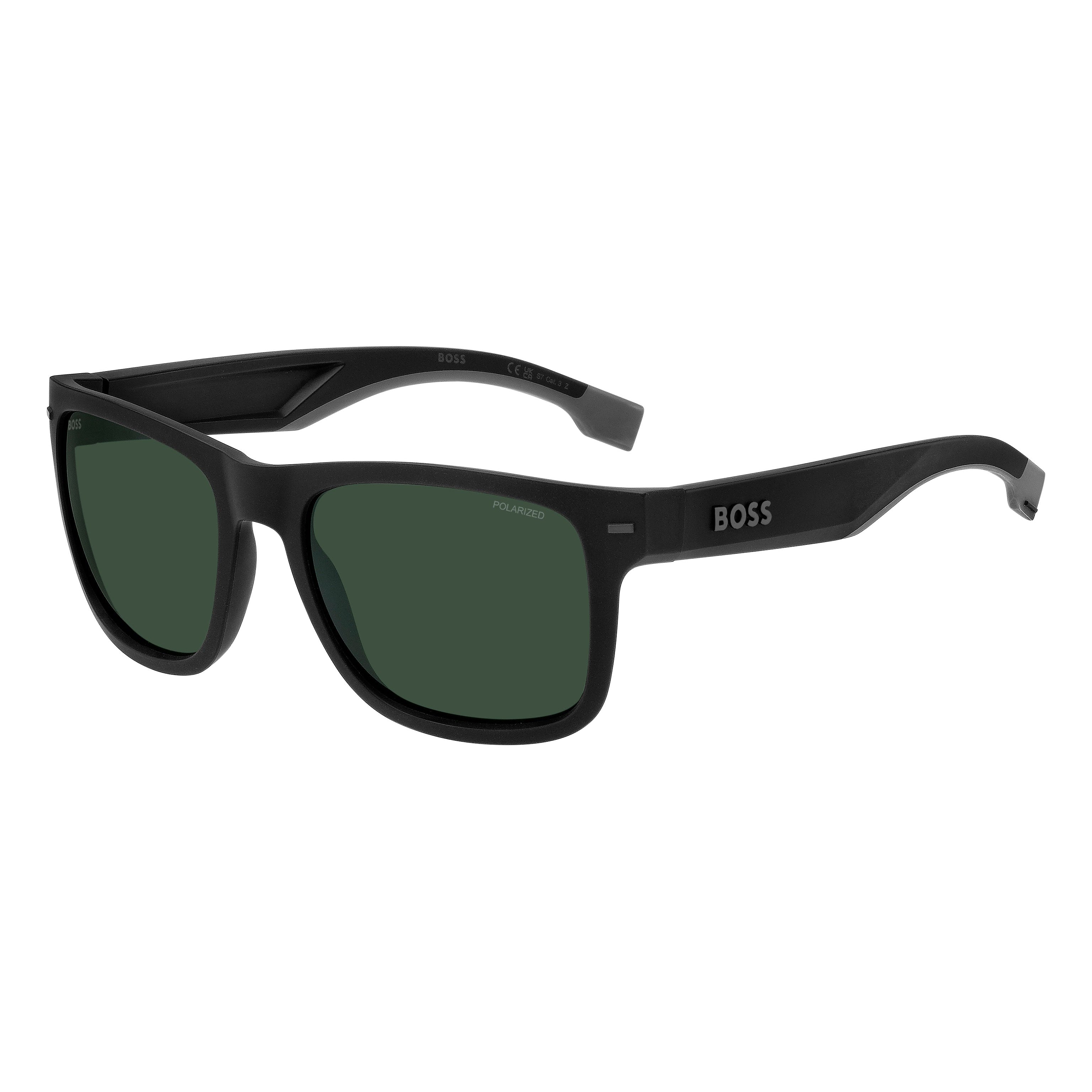 BOSS 1596/S MATTE BLACK GREY