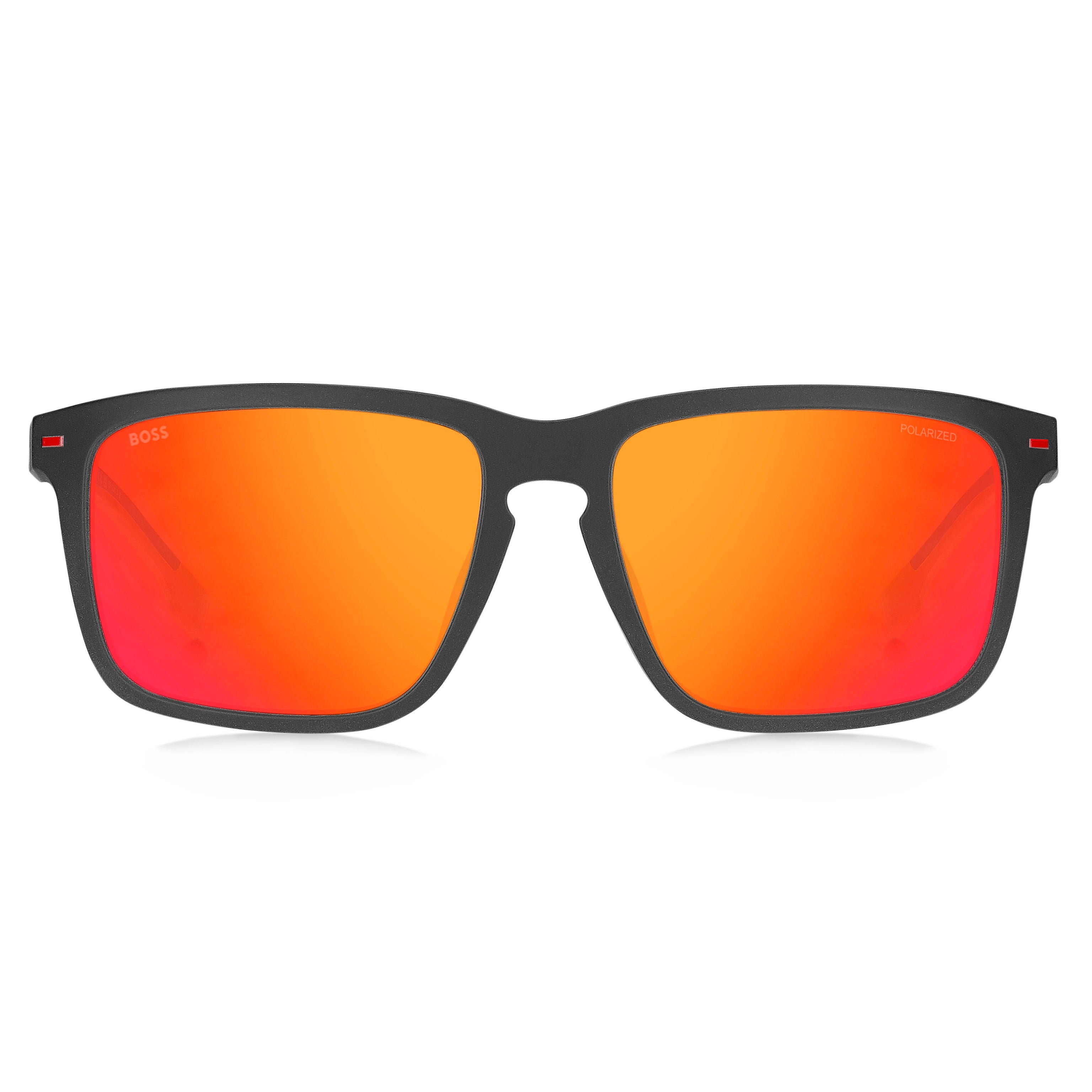 BOSS 1542/F/S MATTE GREY RED